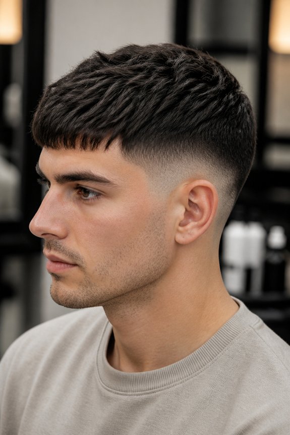 polished taper fade style