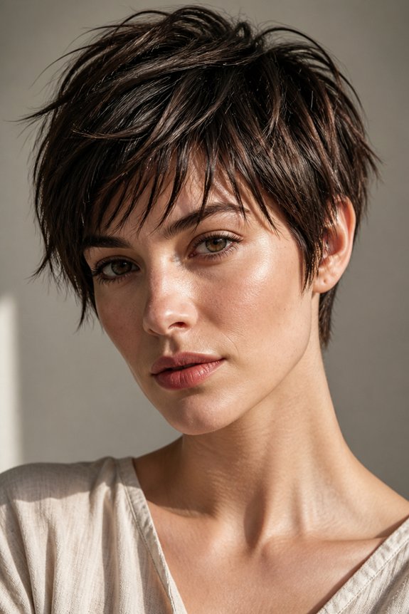 razor cut pixie for texture