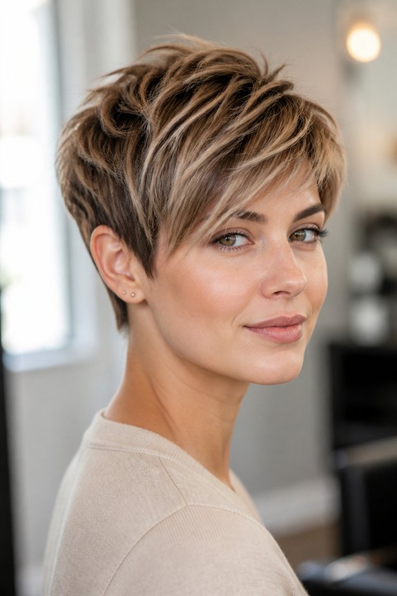razored layered pixie haircut