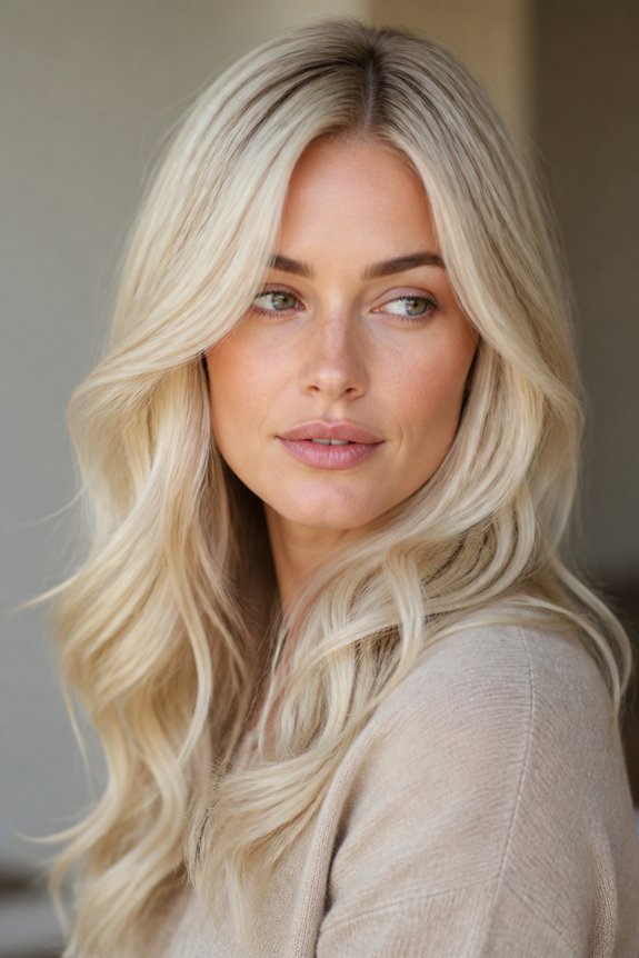 romantic pale blonde hues
