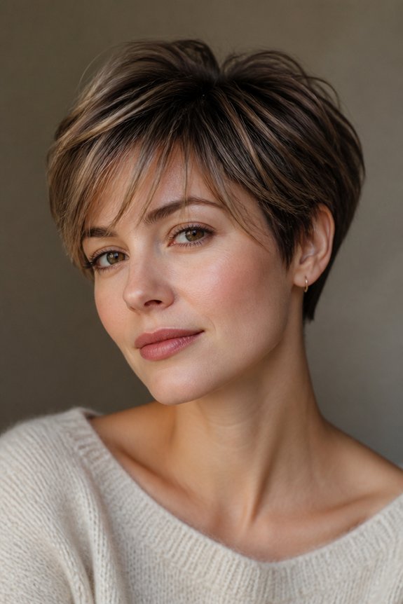 romantic soft pixie hairstyle