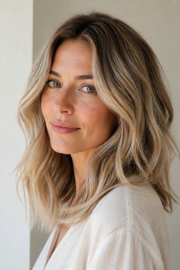 rooted ash blonde hairstyle