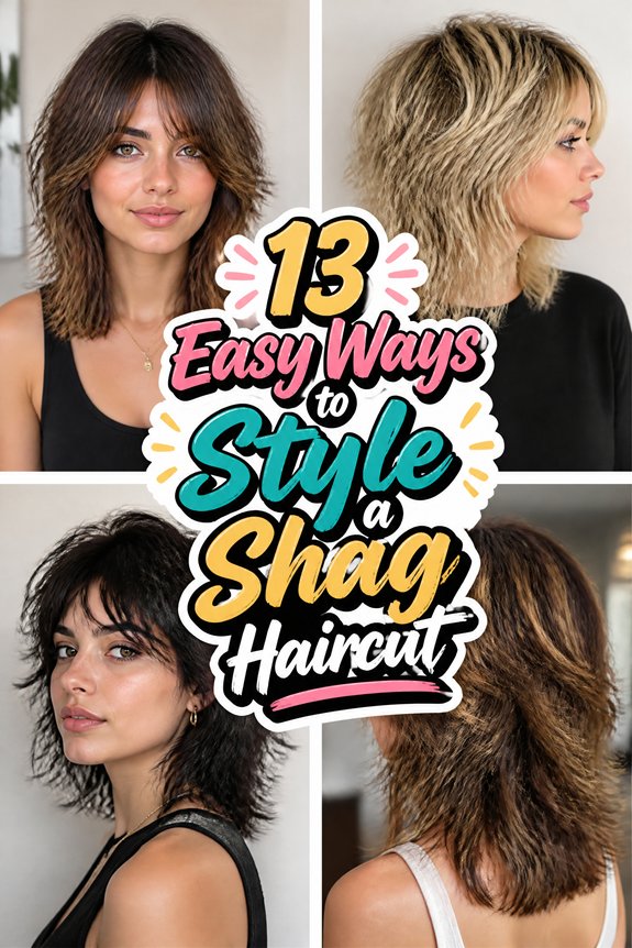 shag haircut styling tips