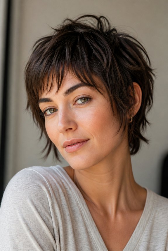 shaggy pixie with layers