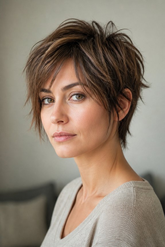 shaggy texture for straight hair