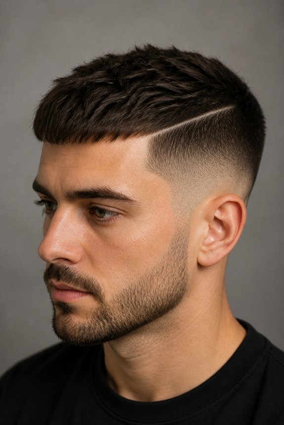 sharp defined french crop