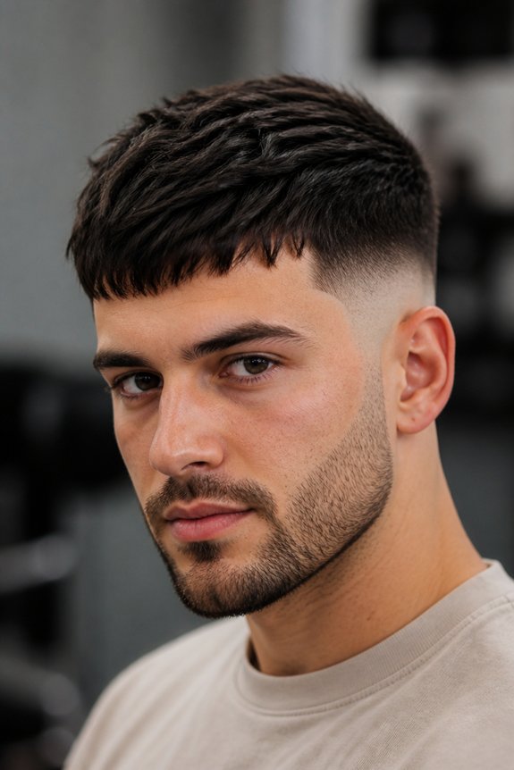 sharp disconnected low fade
