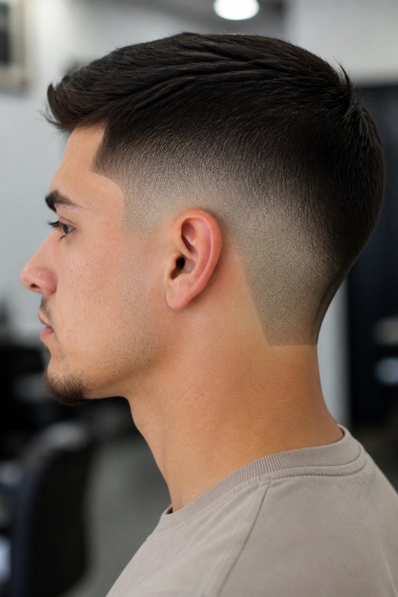 sharp low fade hairstyle