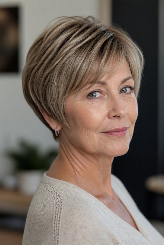 short stylish low maintenance haircut