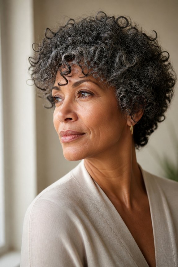 short textured curly hairstyle
