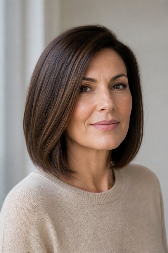 sleek lob effortless elegance
