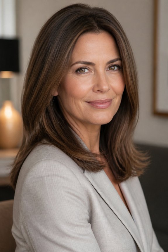 sleek low maintenance hairstyle elegance