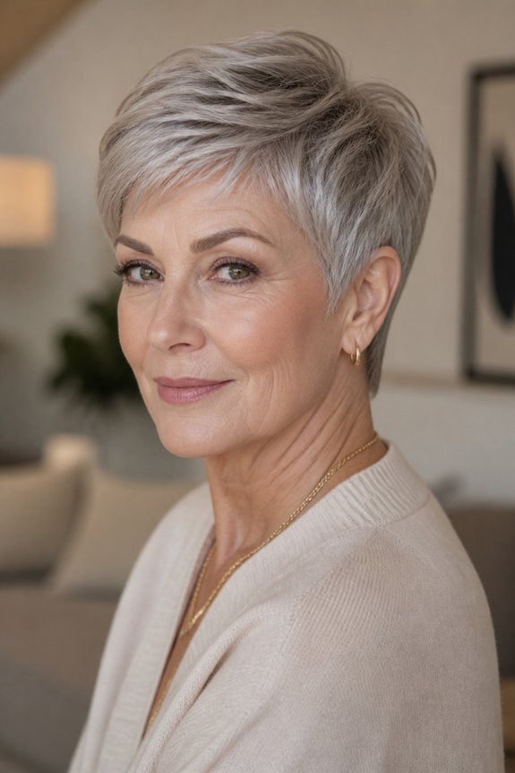 sleek polished pixie hairstyle