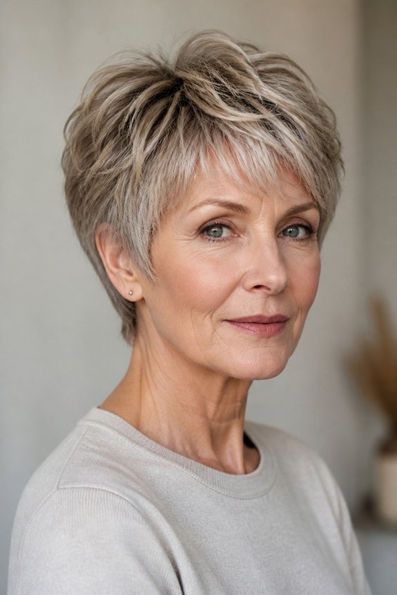 soft layered pixie cut