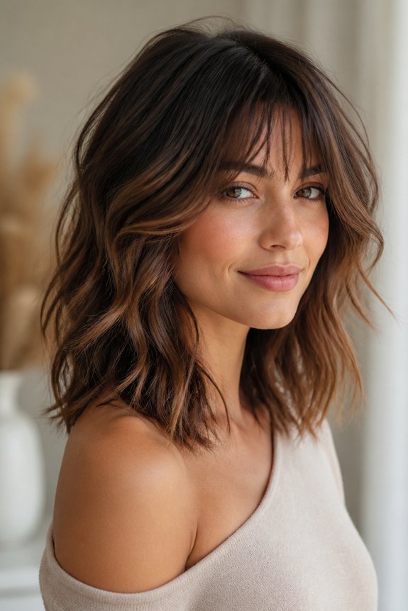 soft romantic wavy layers