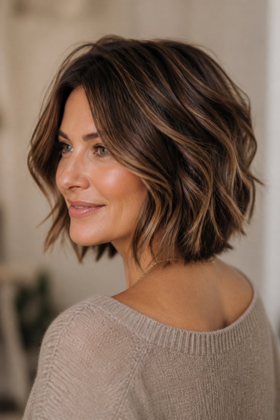 soft waves layered bob