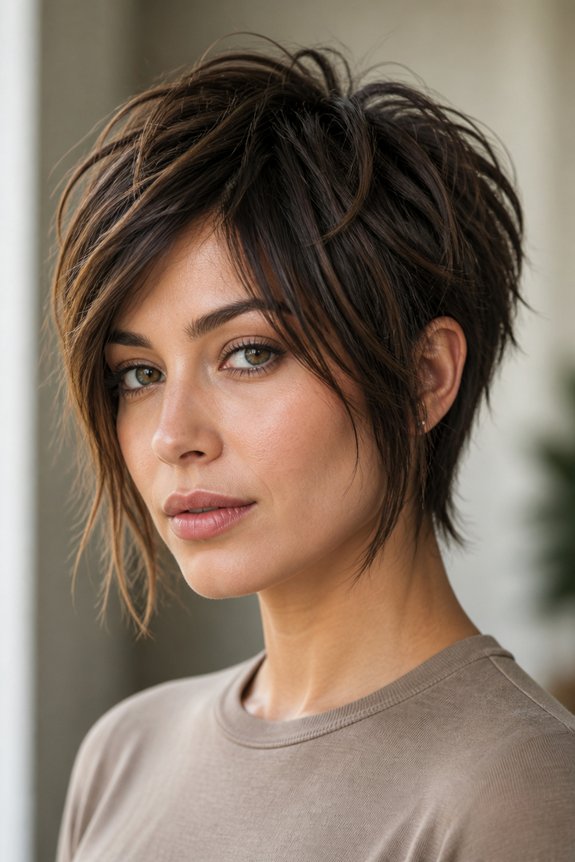 softer pixie with texture