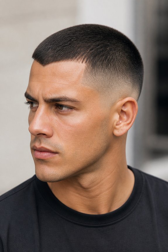 sophisticated low fade hairstyle