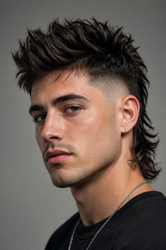 spiky top fade haircut