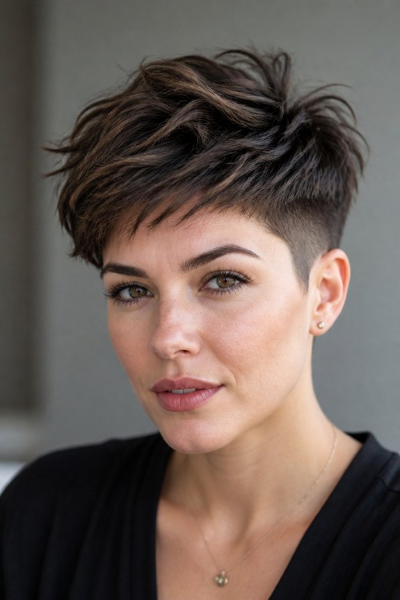 statement crown pixie haircut