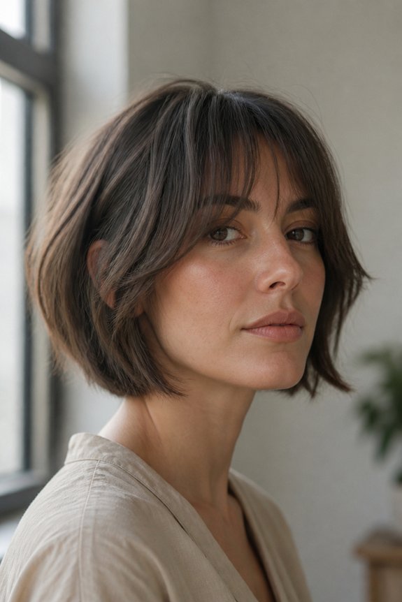 styling grown out bangs