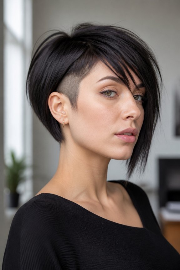 stylish inverted bob haircut