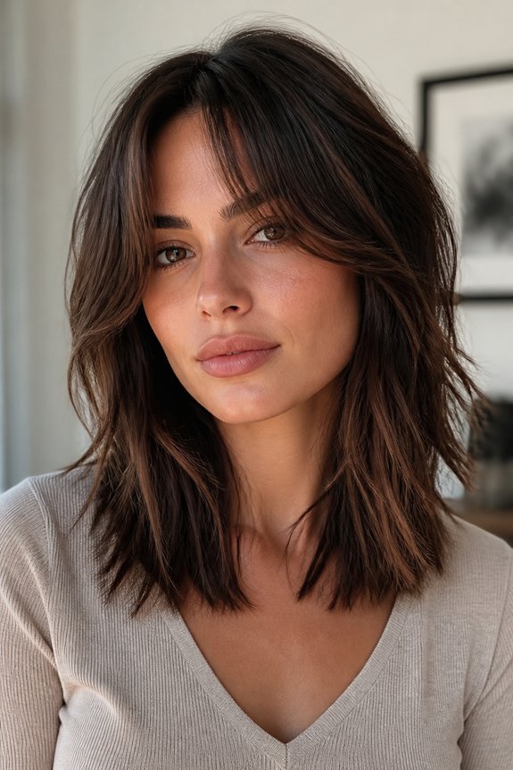 stylish layered bob haircut