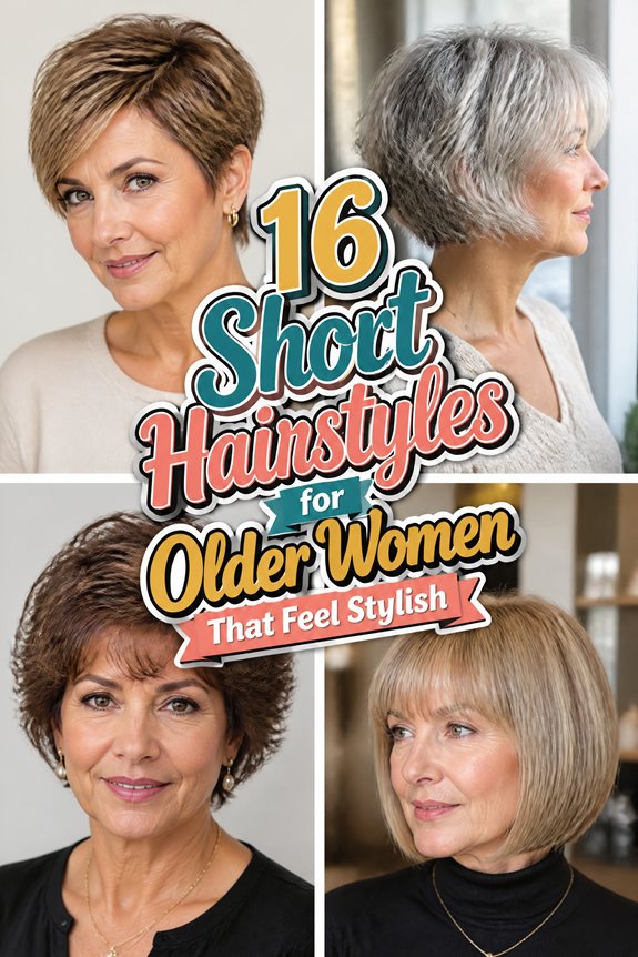 stylish short hairstyles for seniors