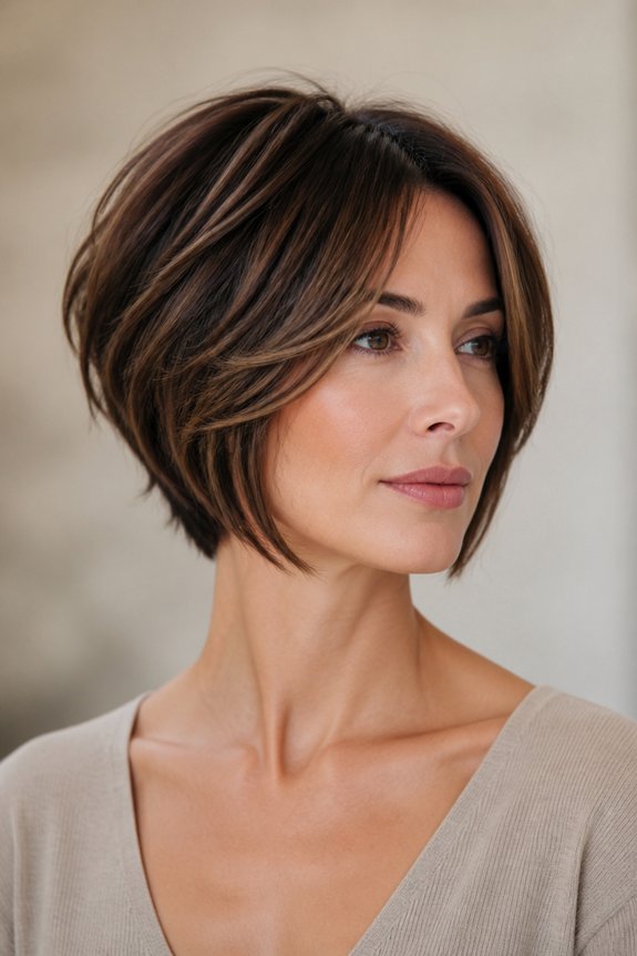 stylish stacked bob haircut