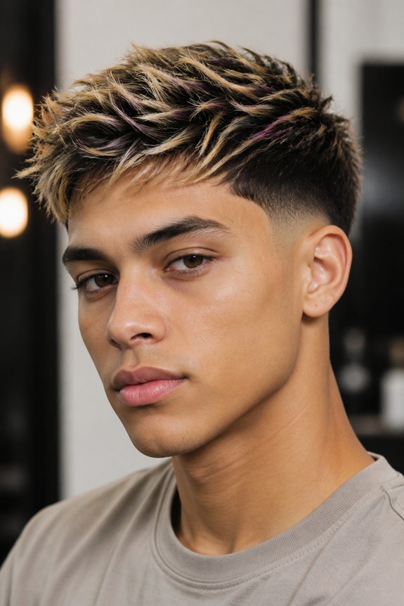 taper fade with highlights