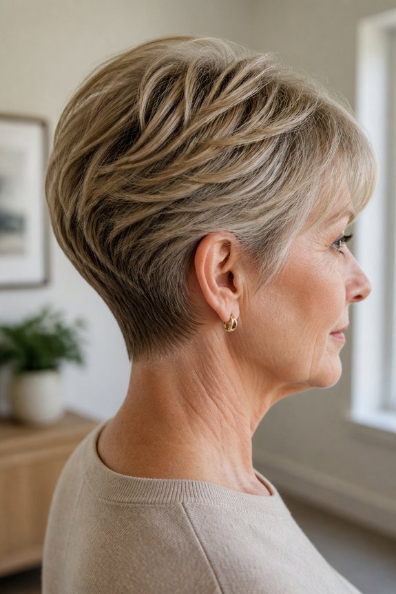 tapered nape for thickness