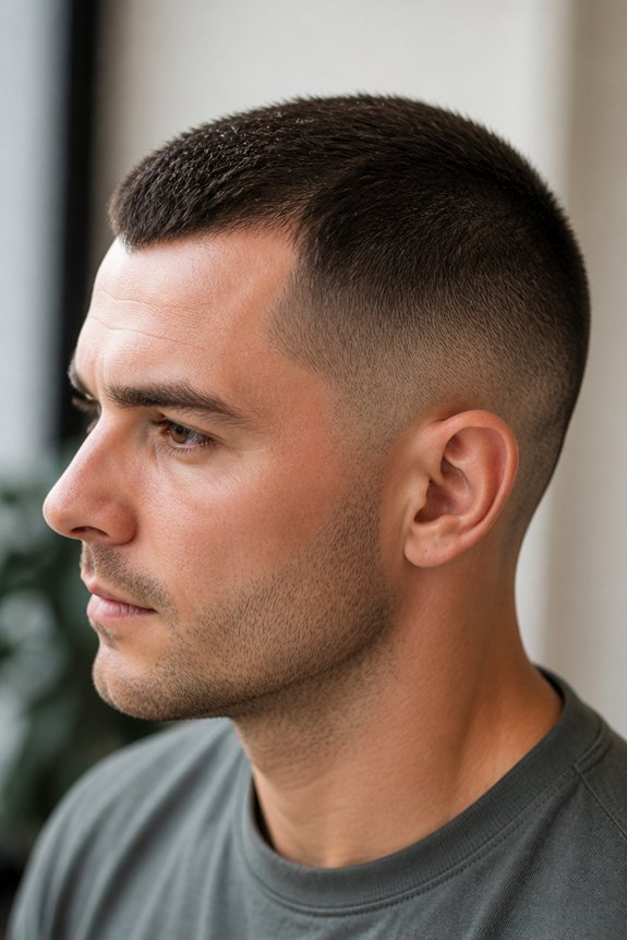 texture enhances buzz cut