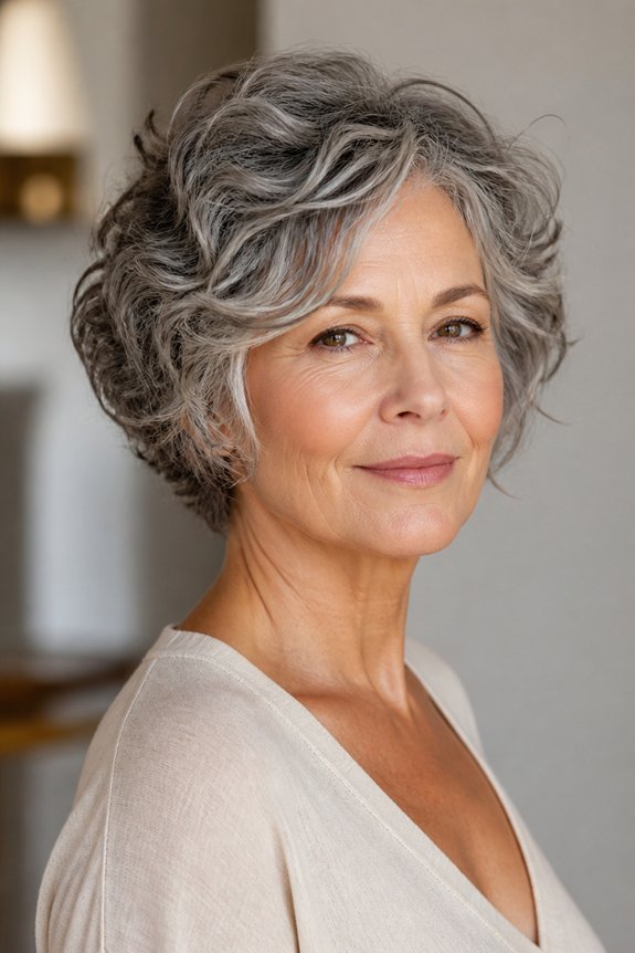 textured bob with layers