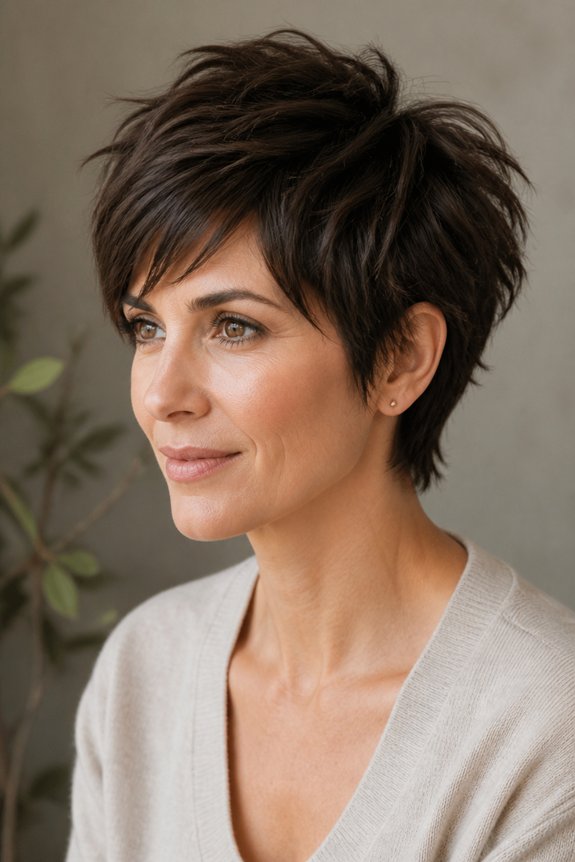 textured choppy pixie haircut