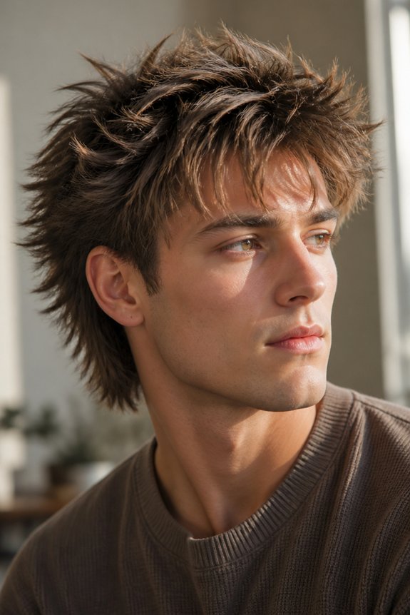 textured messy layered hairstyle