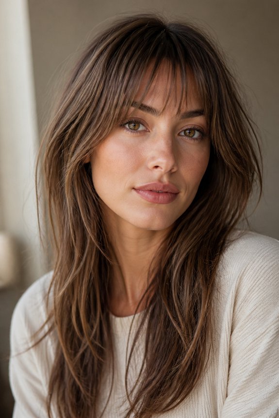textured micro bangs makeover