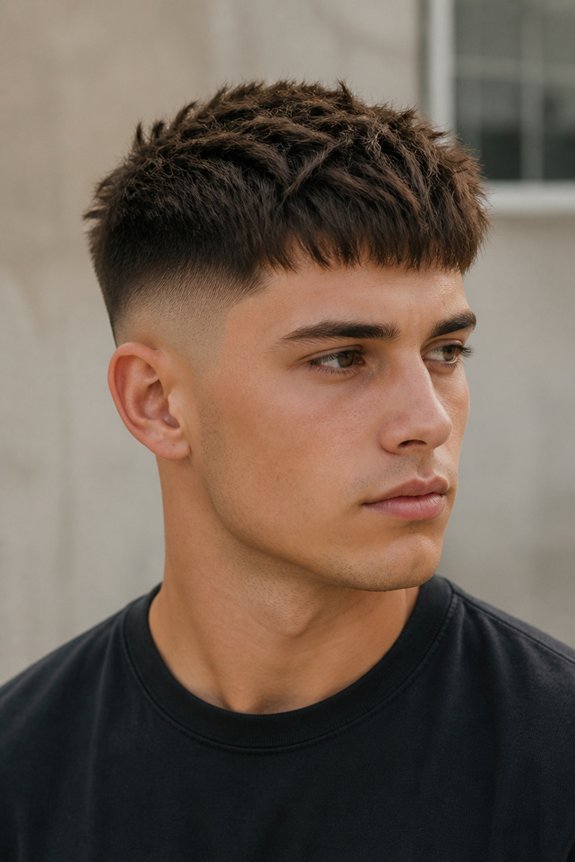 textured modern haircut style