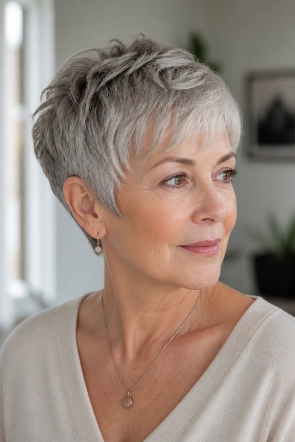 textured pixie for softness