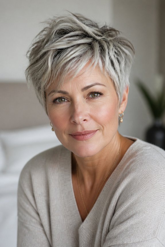 textured pixie low maintenance elegance