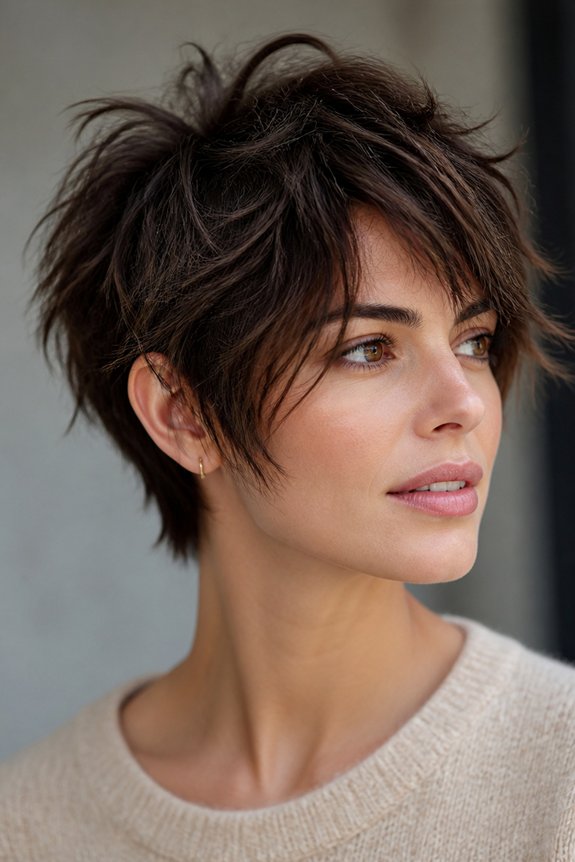 textured shag pixie style