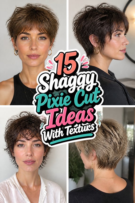 textured shaggy pixie styles