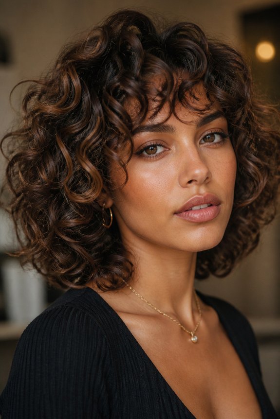 textured spiral bangs strategy