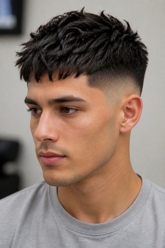 textured top clean fade