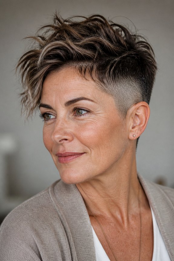 textured tops with undercuts