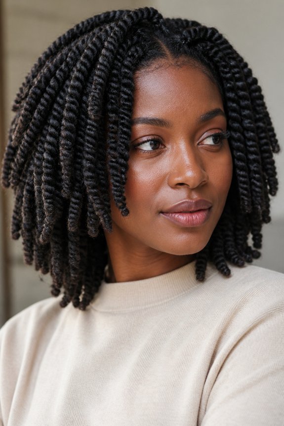 thick defined moisturized twists