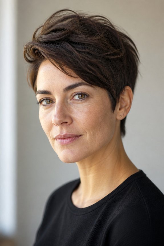 thick hair enhances pixie cuts
