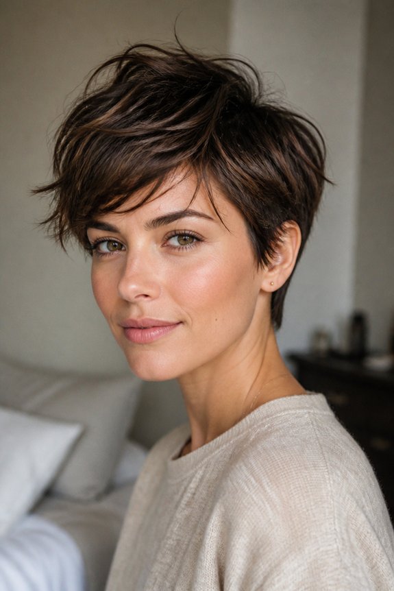 tousled crop for effortless styling
