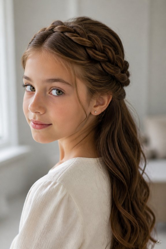 twisted crown hairstyle tutorial