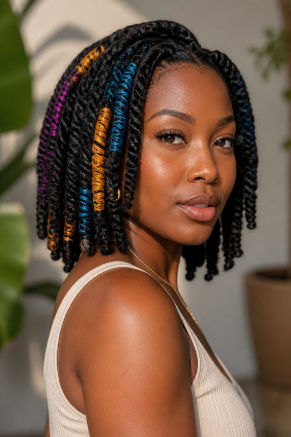 vibrant yarn wraps technique