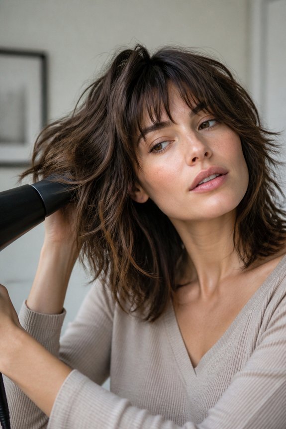 volume boosting shag blow dry